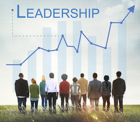 Wall Mural - Leadership Management Skills Leader Support Concept