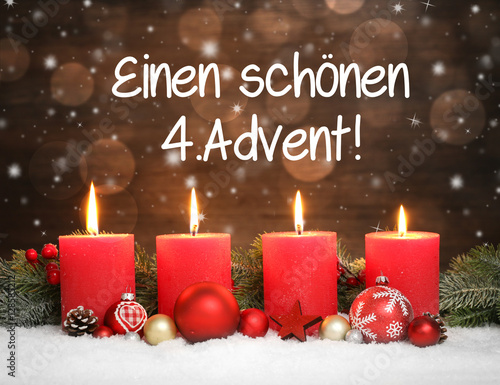Einen schönen 4.Advent StockFoto Adobe Stock
