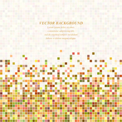 Wall Mural - colorful abstract pixel square mosaic background