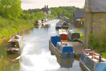 Wall Mural - views from the towpath worcester and birmingham canal worestersh