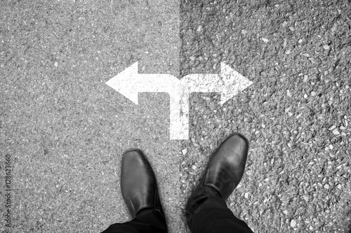 Photo  Decision at the crossroad - easy or hard way