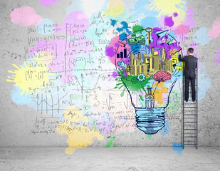 Wall Mural - Success business and education concept