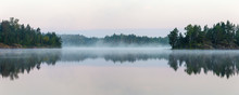 Panorama Of Morning Lake