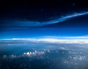 Wall Mural - clouds in sky atmosphere panorama. outdoor planet
