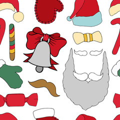 Canvas Print - Christmas seamless vector pattern