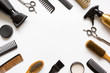 © 279photo - Tools for hair styling on white background top view