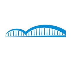Wall Mural - bridge logo vector