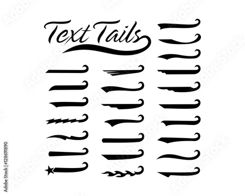 Text tails Stock Vector | Adobe Stock