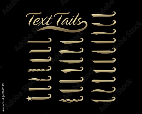 Text tails Stock Vector | Adobe Stock
