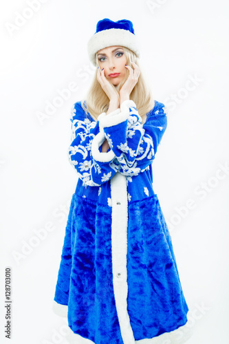 blue christmas costume