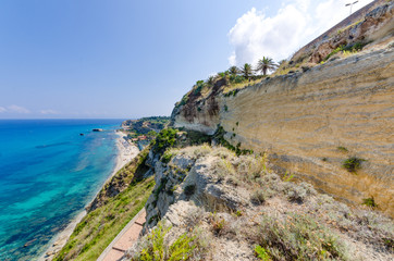 Wall Mural - Scenic rocky coastline - August 2016, Sicily