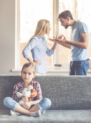 Family having a quarrel