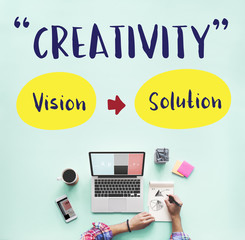 Poster - Creativity Vision Thinking Imagination Concept