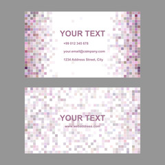 Wall Mural - square mosaic business card template design