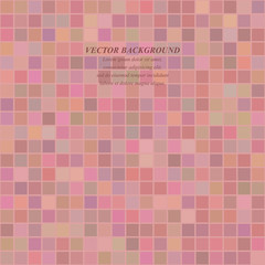 Wall Mural - colored abstract pixel square mosaic background