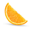 slice fresh orange isolated on white background
