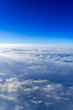 © lukyeee_nuttawut - the sea of clouds sunset sky background, view from the window of