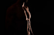 © Cherries - Muscular man body