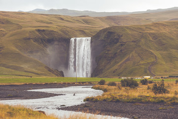 Sticker - Skogafoss Waterfall, Iceland