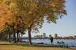 © PATMALUPHOTO - Jogging along the Boston Charles river in autumn, Boston, New England