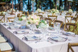 wedding reception set up hollywood mansion