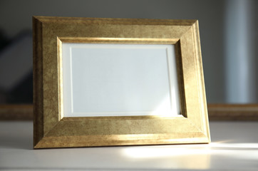 Wall Mural - Vintage frame on blurred background