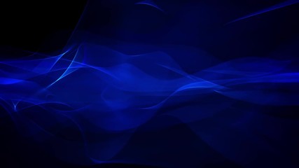 Wall Mural - An abstract blue slow motion flame background with motion flowing from left to right.