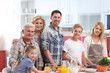 © Africa Studio - Happy large family on kitchen
