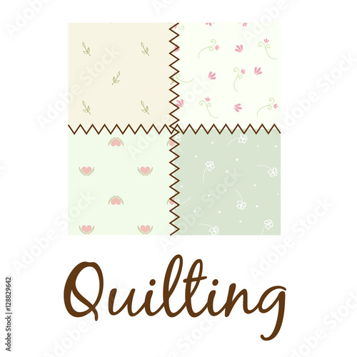 Quilting Logo Stock Vector Adobe Stock