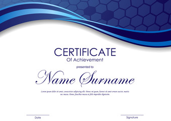 Poster - Certificate of achievement template