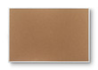 Blank old corkboard with clipping path