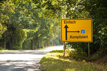 Poster - Schild 182 - Einfach