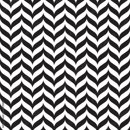 Naklejka - mata magnetyczna na lodówkę Chevron pattern background. Vintage retro vector design element.