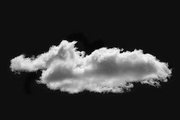 Wall Mural - white clouds on black background