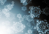 Fototapeta  - Background with snowflakes 