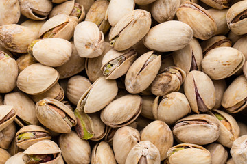 Wall Mural - Roasted and salted pistachios in shell.