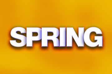 Poster - Spring Concept Colorful Word Art