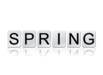 Poster - Spring Isolated Tiled Letters Concept and Theme