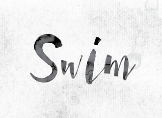 Poster - Swim Concept Painted in Ink