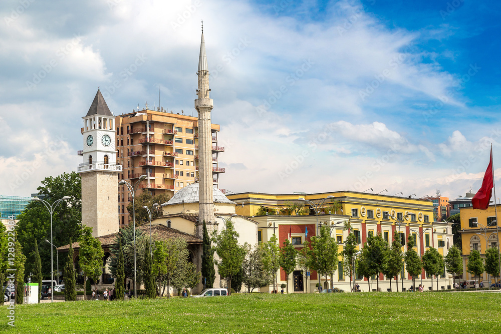 Obraz na płótnie The Et'hem Bey Mosque in Tirana w salonie