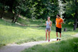 © NDABCREATIVITY - Couple jogging outdoors