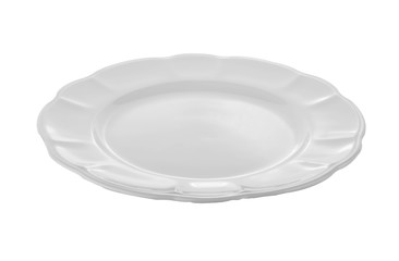 white plate isolated on white background