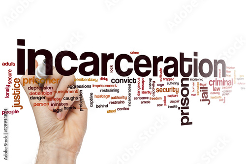 Foto  Incarceration word cloud concept