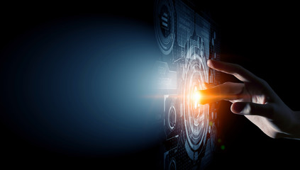 Poster - Creating innovative technologies . Mixed media