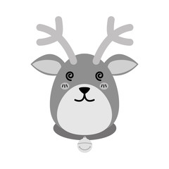 Poster - Reindeer xmas cartoon icon vector illustration graphic design