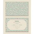 © natalitovchenko - Wedding Invitation cards in an vintage-style green.