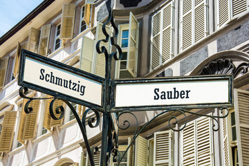 Schild 128 - Sauber