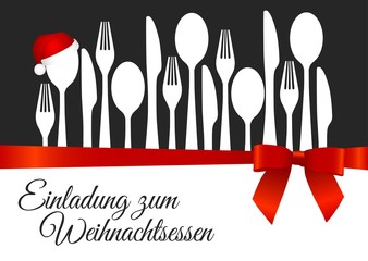 Poster - Einladung zum Weihnachtsessen