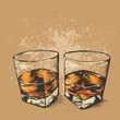 Whiskey in two glasses