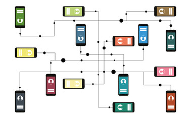 Sticker - smartphone network